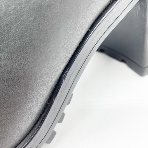 Rag & Bone Women's Shiloh Chelsea High Boot Black Leather Size 11 - Picture 10 of 10